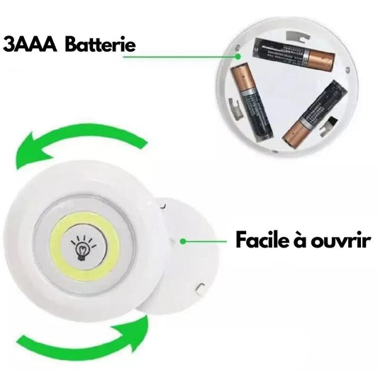 Lampes LED sans fil avec télécommande